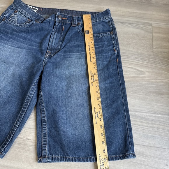 VTG Ecko UNLTD Shorts Mens 36 Blue Denim Baggy Wide Leg Jean Jorts‎ Skater Y2K - Picture 10 of 13